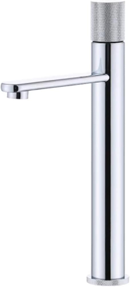 Mitigeur De Lavabo En Laiton De Haute Qualité, Gris, Pour Eau Chaude Et Froide, Robinet De Lavabo, Sortie D'Eau En Cascade, Robinet De Lavabo À Levier Unique À Monter Sur Le Plan De Travail