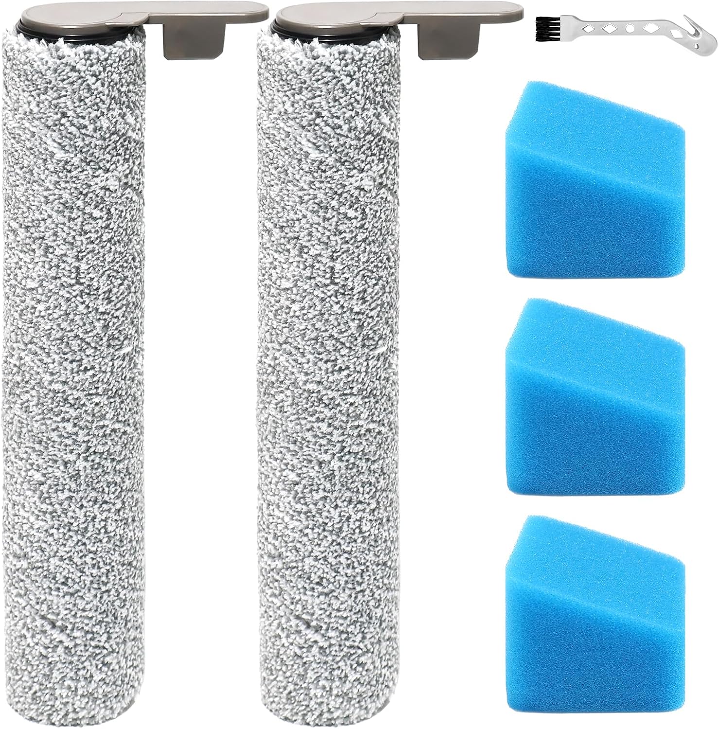 Brosse Rotative + Filtre Accessoire Pour Jonr Ed12 Pro. Pièces Détachées Pour Aspirateurs Eau Et Poussière : 2 Brosses Rotatives + 3 Filtres Hepa + 1 Brosse.
