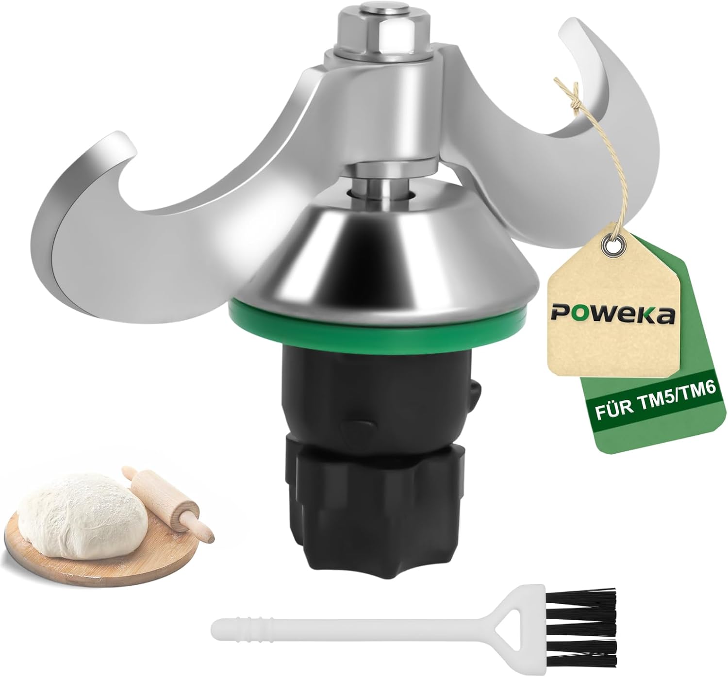 Lame À Pâte Compatible Avec Thermomix Tm5 Et Tm6, Lame De Rechange En Acier Inoxydable, Lame De Pétrissage Pour Pétrir La Pâte