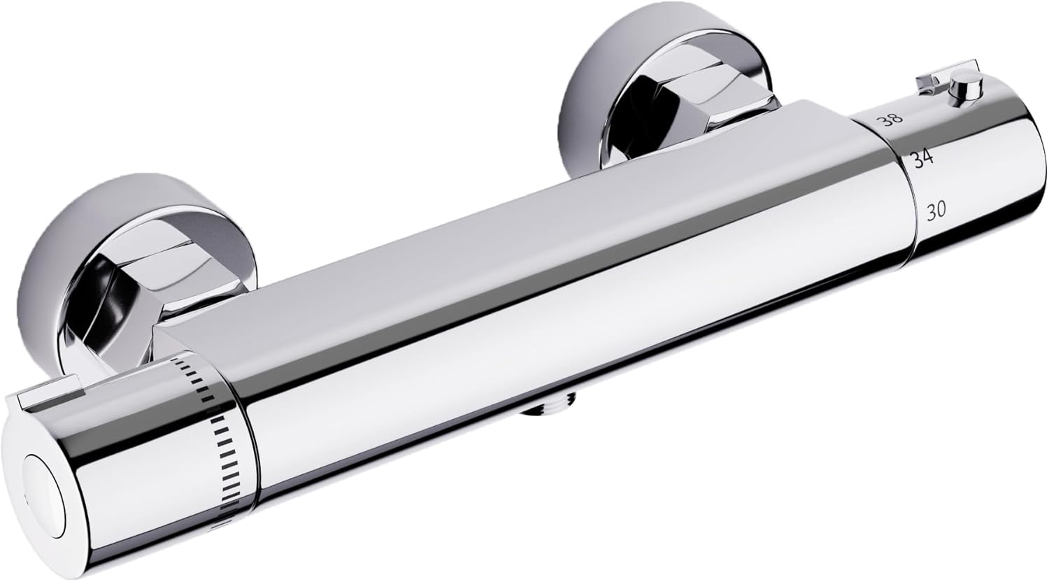 Robinet Mélangeur Thermostatique, Robinet De Douche Thermostatique, Robinet De Baignoire Avec Régulation De Température Constante, Finition En Laiton Chromé