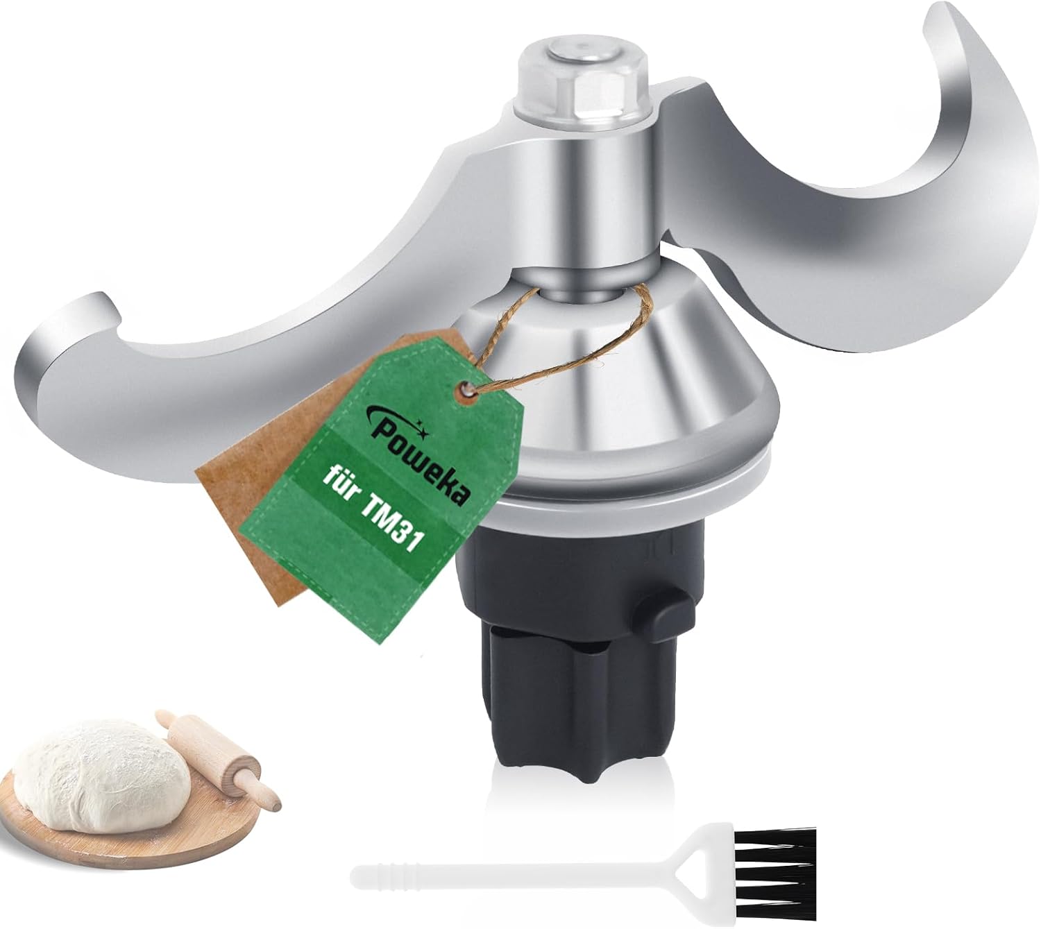 Lame À Pâte Pour Thermomix Tm31, Lame De Rechange En Acier Inoxydable, Pour Pétrir La Pâte Antiadhésive.