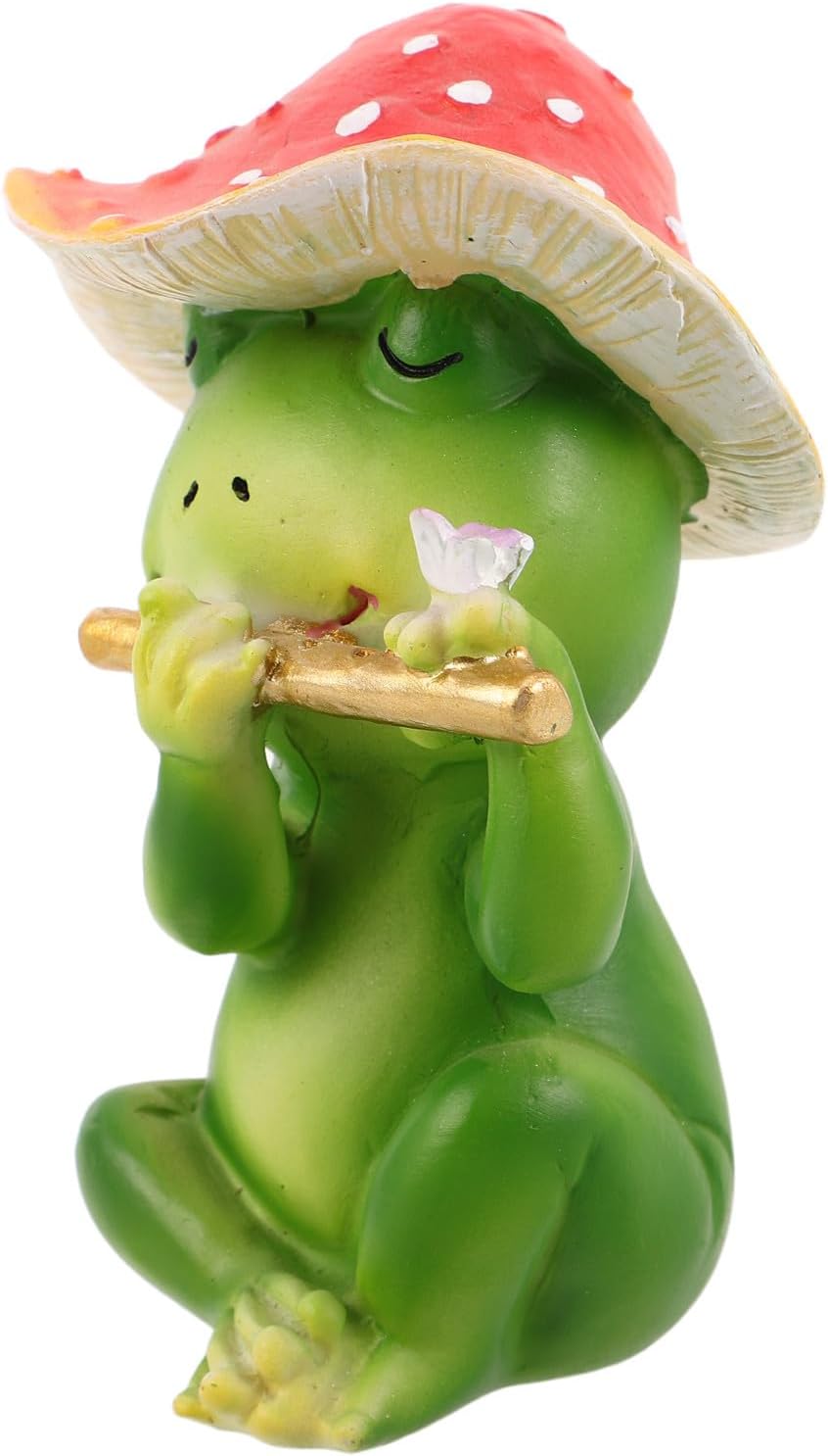 Figurine De Jardin Grenouille Robuste En Résine Synthétique, Résistante Aux Couleurs Et Aux Fissures, Idéale Comme Décoration Pour Parterres De Fleurs En Extérieur