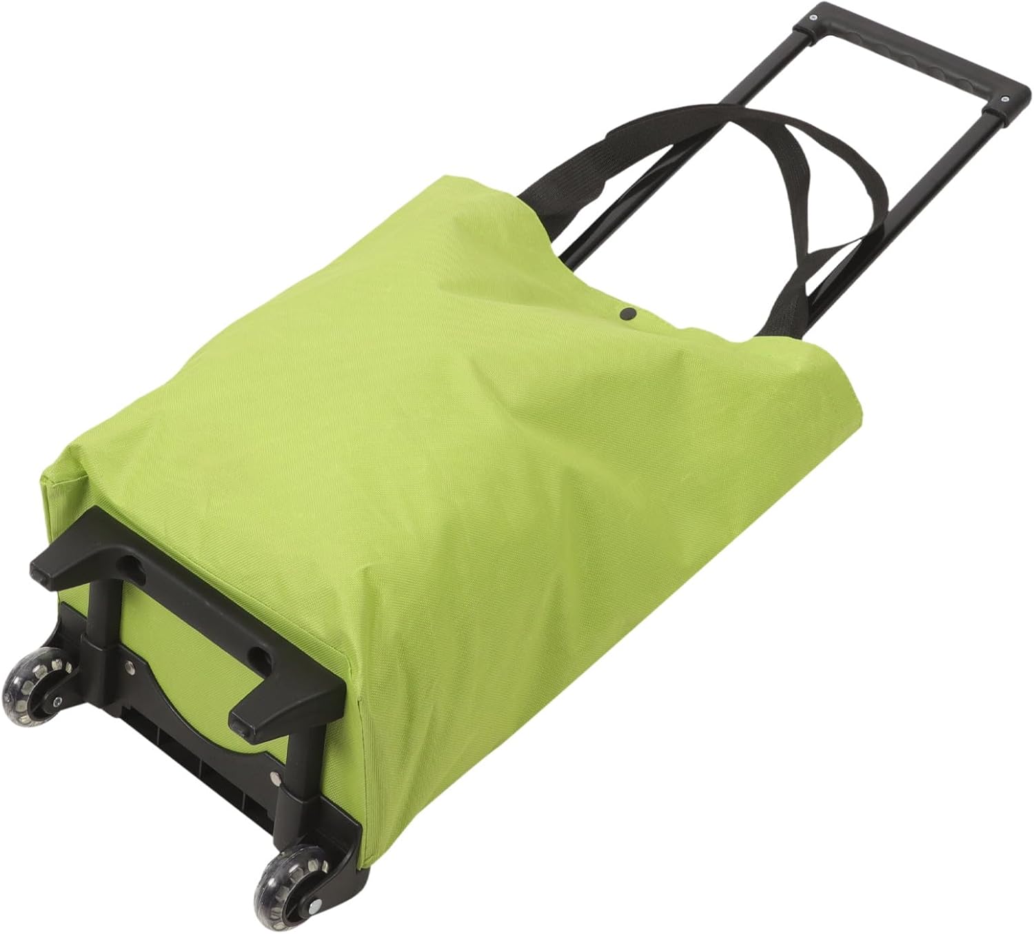 Sac De Courses Léger En Tissu Oxford Avec Roulettes, Pliable Et Robuste – Idéal Pour Faire Des Courses Et Pour Un Transport Facile Au Marché.