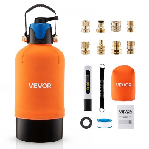 Deionisiertes Wassersystem Für Autowäsche 1514 L, Wasserdeionisierer Für Autowäsche Mit 10l Gemischten Di-harz-filtern Handgriff, Deionized Autowaschanlage Mit Bypass-ventil Für Kfz Motorrad
