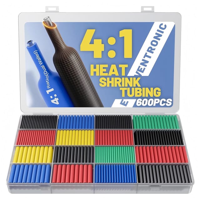 Manchon Thermorétractable 4:1, 600 Pièces, Étanche Ip68, Kit De Manchons Thermorétractables Professionnels Pour L'Industrie Maritime, Automobile Et Électrique, 5 Couleurs