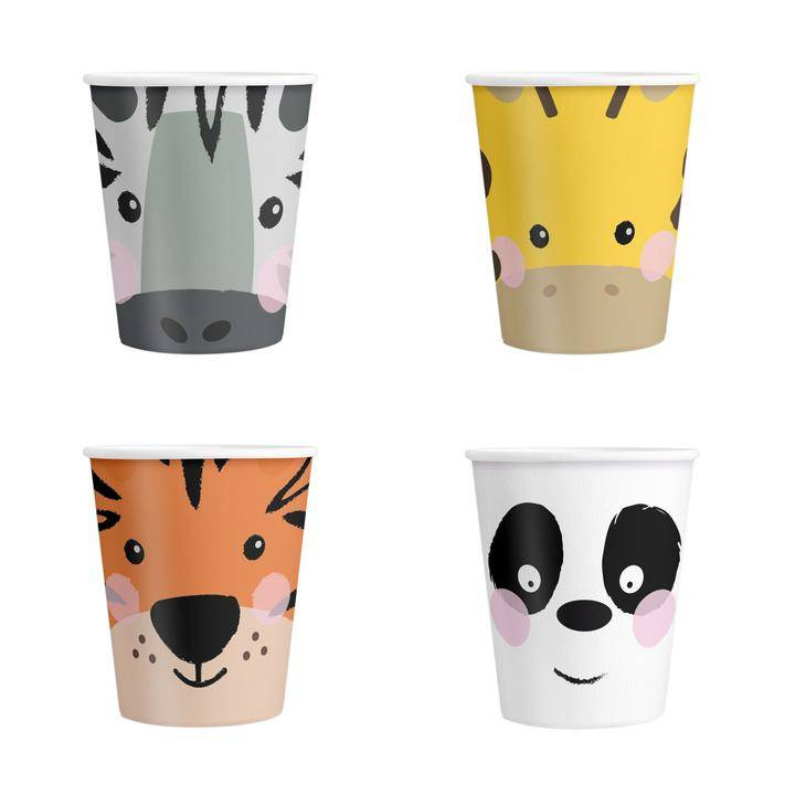 Tierbecher, 4 Stück