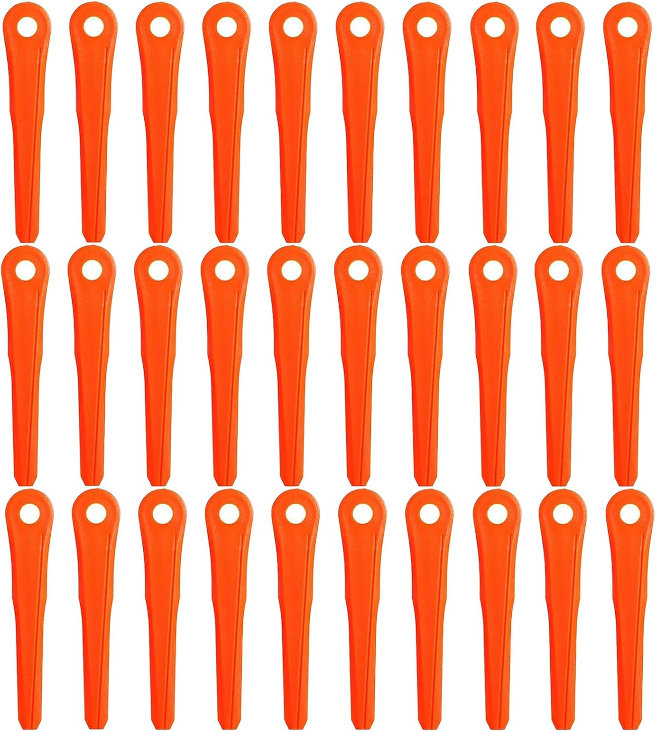 Lot De 30 Lames En Plastique 4002 007 1000 Pour Têtes De Débroussailleuses Stihl Polycut 6-2, 6-3, 7-3, Polycut 28-2, 48-2 Et 47-3