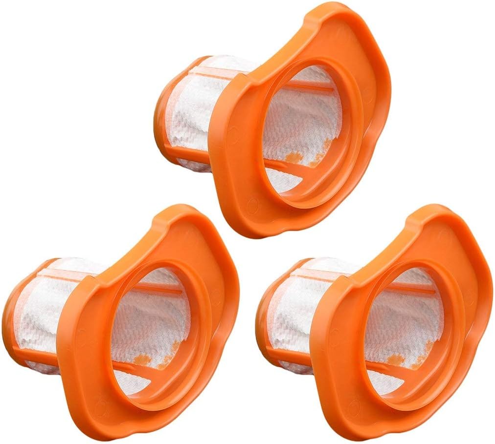 Lot De 3 Filtres Pour Aspirateurs À Main Sans Fil Black+decker Bhhv320b, Bhhv320j, Bhhv520bf, Bhhv520bfp, Bhhv520bt Et Bhhv520jf