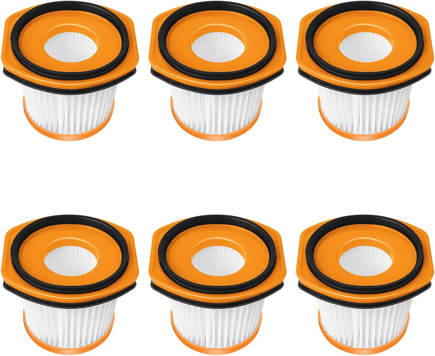 Filtres Accessoires Pour L'Aspirateur À Main Sans Fil Shark Wv361eu Wv362eut Wv361 Wv362 (6 Pièces)