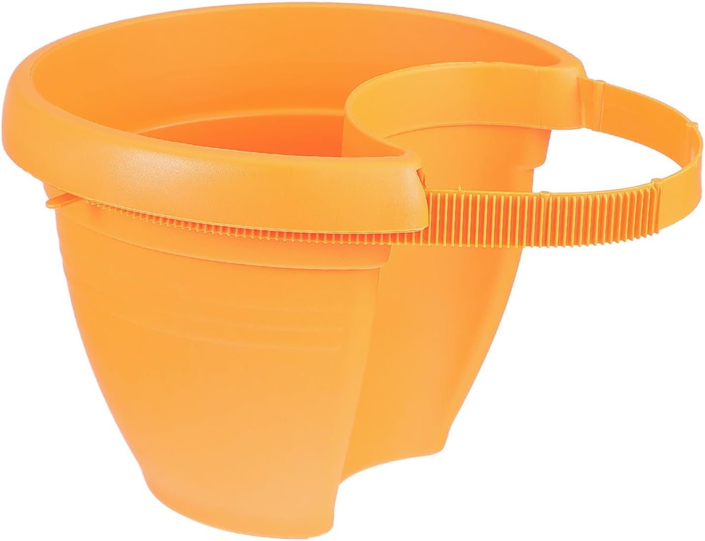 Pot De Fleurs Suspendu Orange En Plastique, Léger Et Facile À Manipuler, Pot De Fleurs Mural Pratique Pour Gagner De La Place Dans Les Petits Espaces.