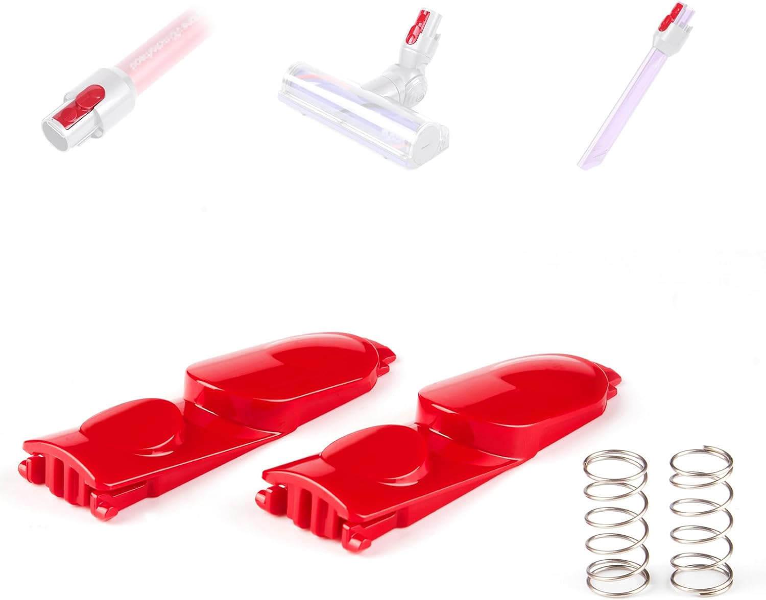 Lot De 2 Boutons De Rechange Pour Aspirateurs Dyson V7, V8, V10, V11 Et V15 : Boutons De Fixation À Ressort, Pièces Détachées Pour Aspirateurs.