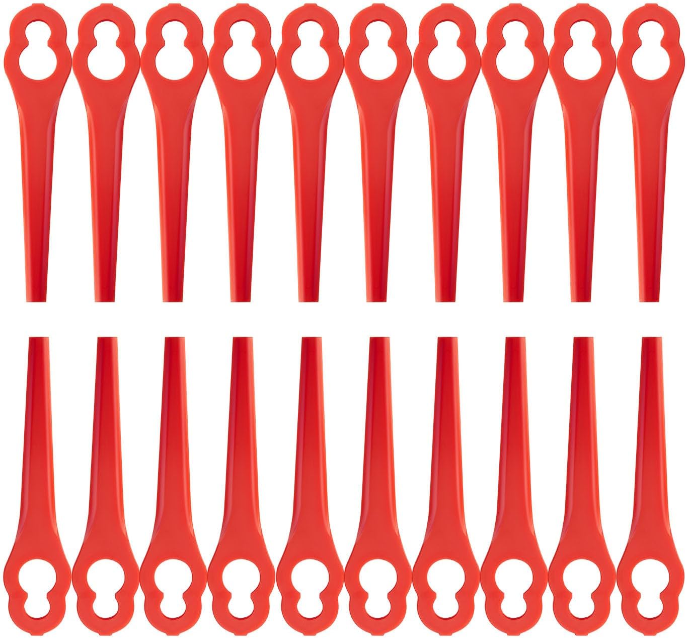 Lot De 100 Lames De Rechange, Compatibles Avec Les Coupe-bordures Sans Fil Einhell Bg-ct 18 Li, Rg-ct 18/1 Li, Ge-ct 18 Li, Gc-ct 18/24 Li, Lames En Plastique, Compatibles Avec Les Coupe-bordures Sans