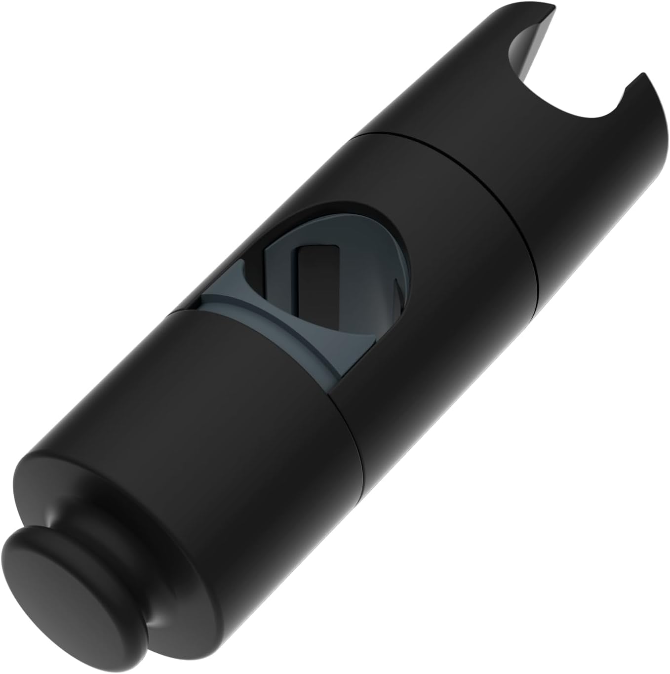 Support De Douche De Remplacement, Support De Douche Manuel Universel Et Réglable Avec 1 Crochet Pour Barres De Douche De 18 À 25 Mm, Support De Douche En Abs, Noir Mat