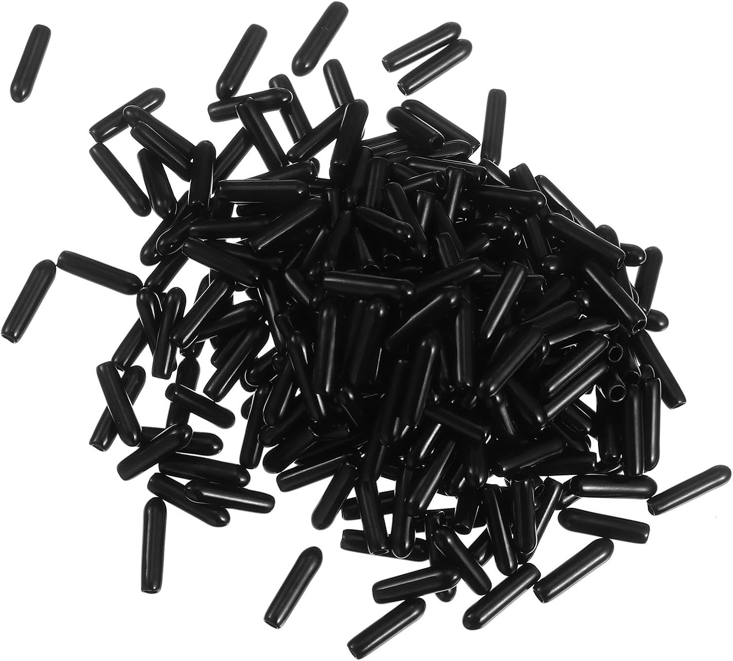 Capuchons Isolants Et Résistants Aux Rayures, Paquet De 250, Caoutchouc Noir, 2,5 Mm, Pour Filetages Et Capuchons De Chaises En Métal
