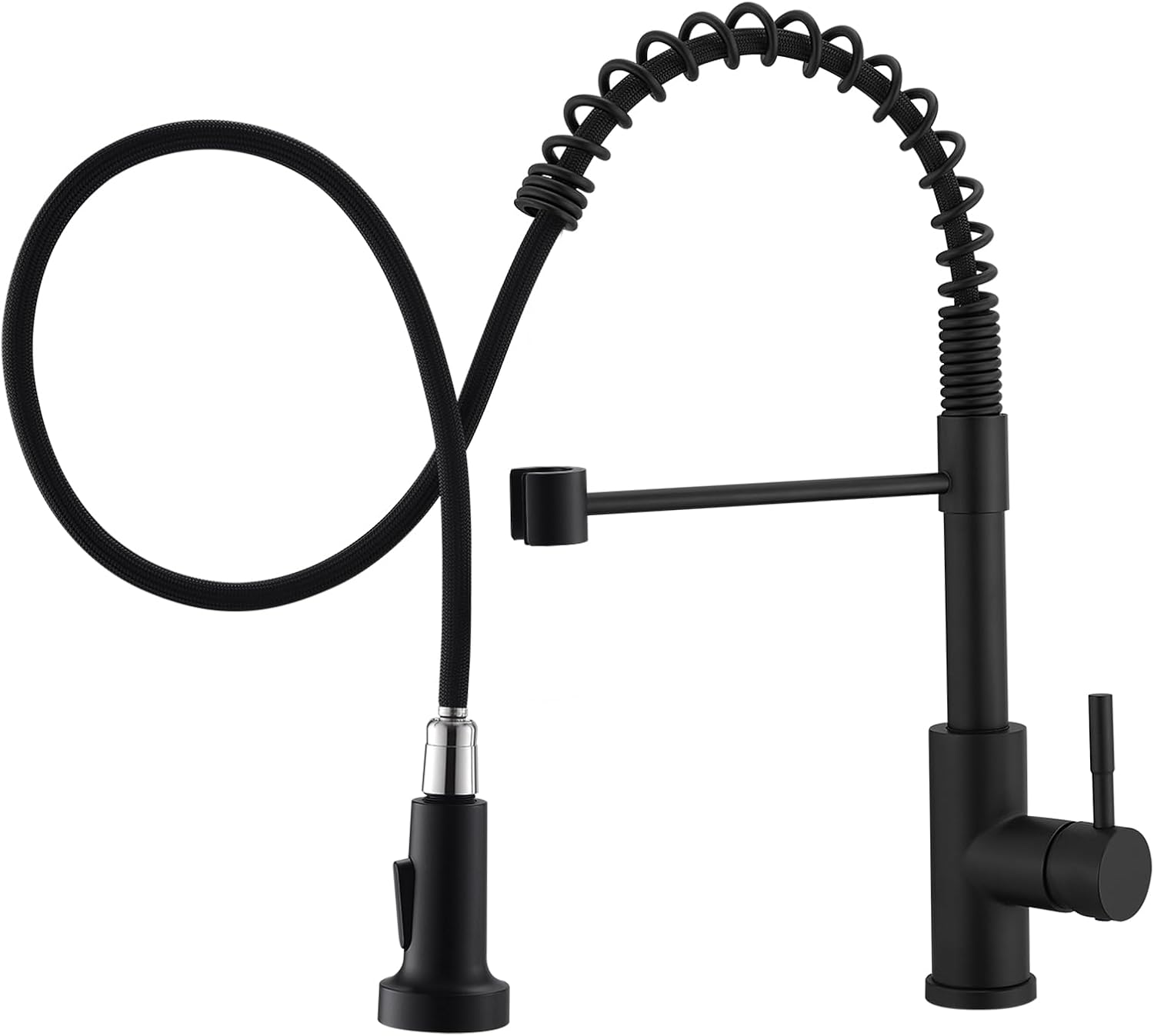 Robinet De Cuisine Noir, Mitigeur De Cuisine Haute Pression Avec Douchette Extractible, Mitigeur De Lavabo (new American Designs)