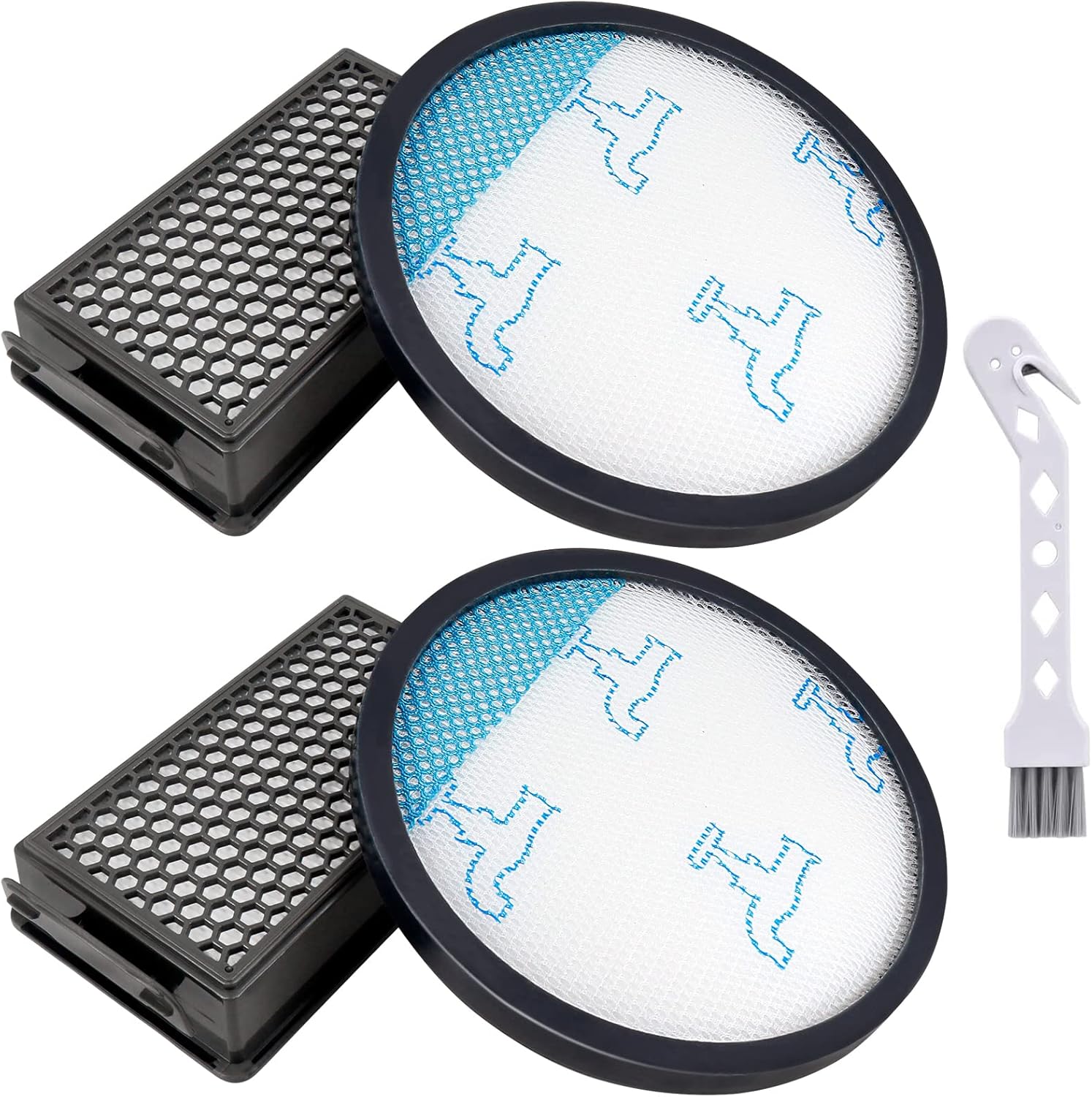 Lot De 4 Filtres Hepa Pour Aspirateurs Rowenta Compact Power Xxl Ro4825ea Ro4871ea Ro4855ea Ro4881ea, Référence Zr780000