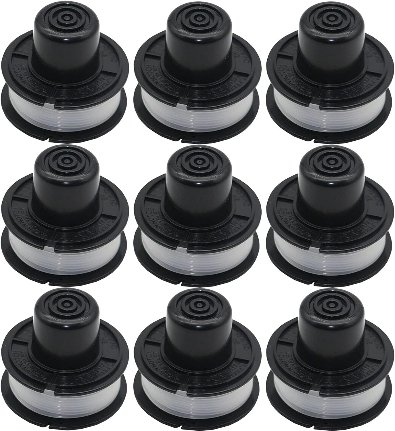 Ensemble De 3/6/9 Têtes De Coupe Pour Black & Decker A6226, Bobines De Fil Gl250, St300, Ge600 (9)
