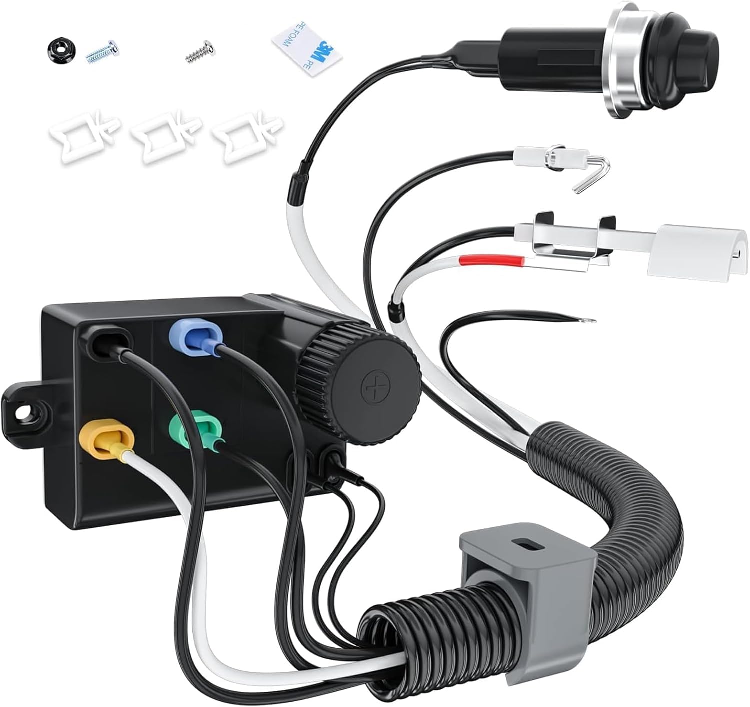 Kit D'Allumage De Remplacement 69851 Pour Weber Spirit 220/320/330/335, Modèle 2013, Compatible Avec Weber 7643, Allumeur Avec Gestion Des Câbles Et Protection En Céramique, F-d6705