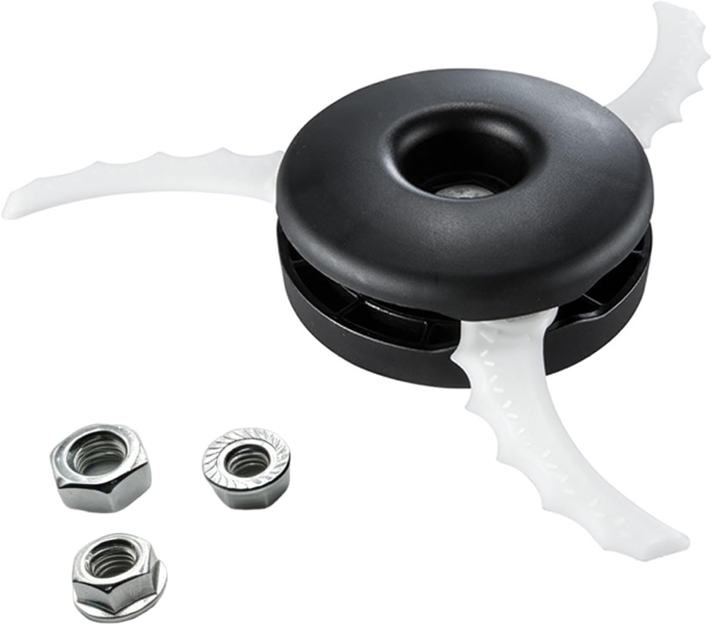 Tête De Coupe En Plastique 198383-1 + Lame De Rechange 198426-9 Pour Débroussailleuses Makita M8 Et M10, Accessoire Pour Débroussailleuse, 3 Lames En Plastique Mobiles, 3 Écrous