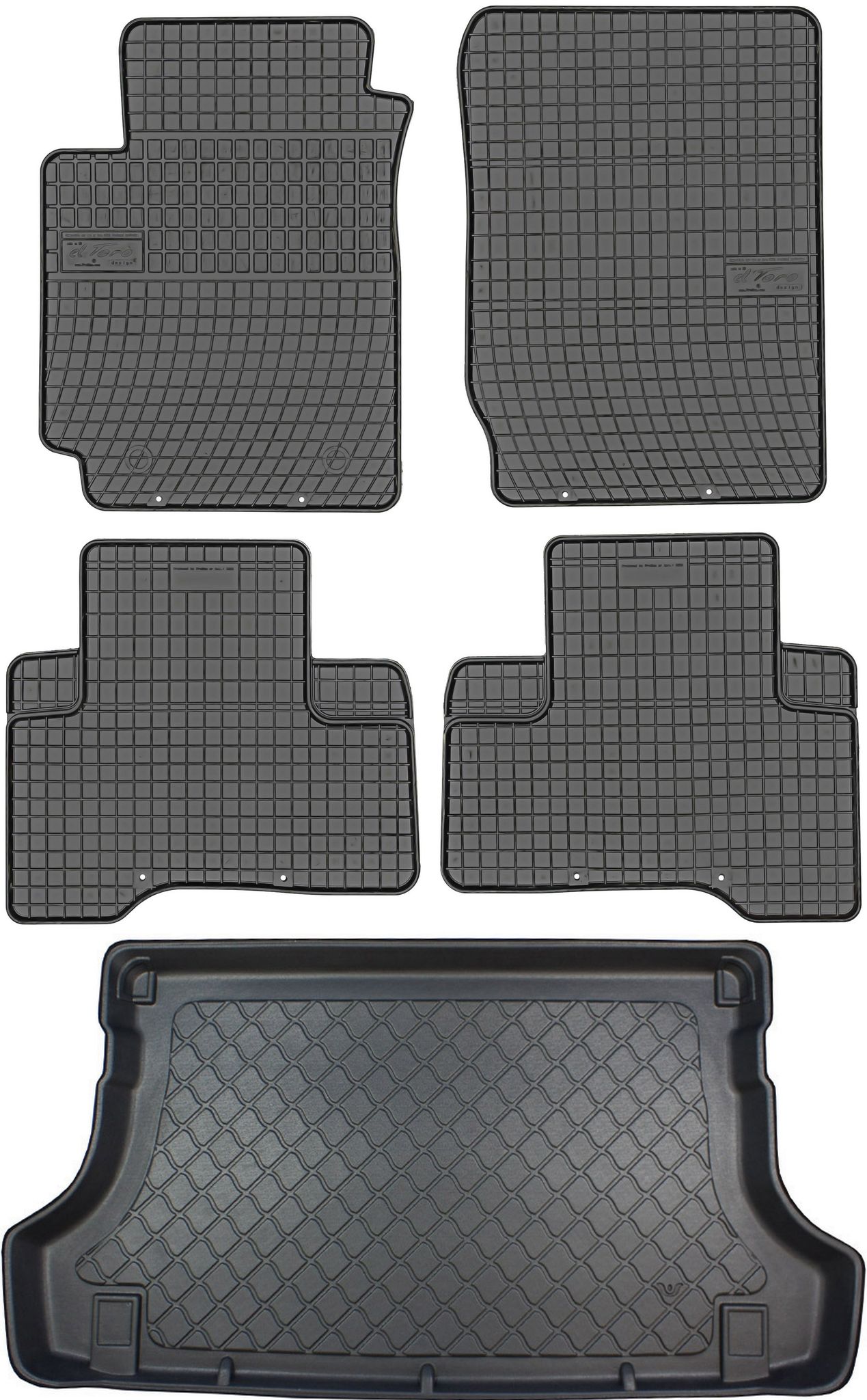 Suzuki Grand Vitara Ii Suv (2005–02.2015) – Set: Gummifußmatten + Kofferraummatte