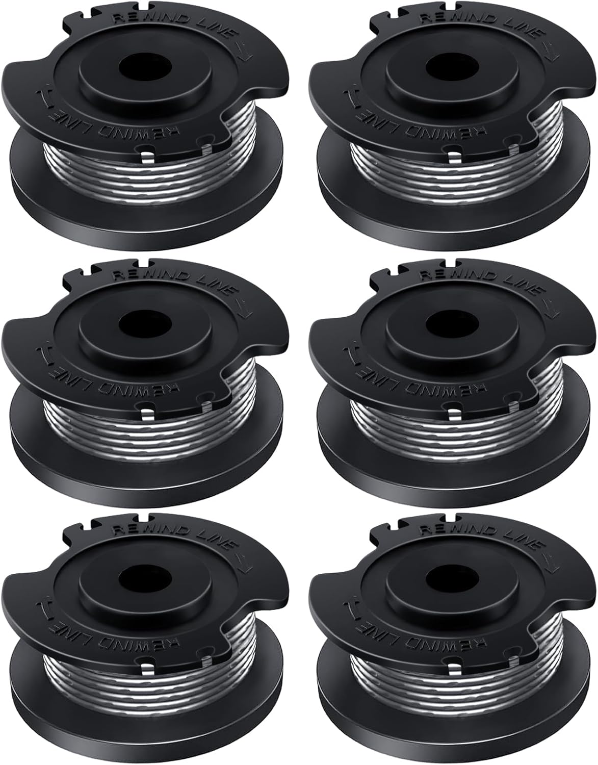 Lot De 6 Bobines Et Fils De Rechange Pour Tondeuses Bosch Easy Grass Cut 18v 23 26 18 F016800569