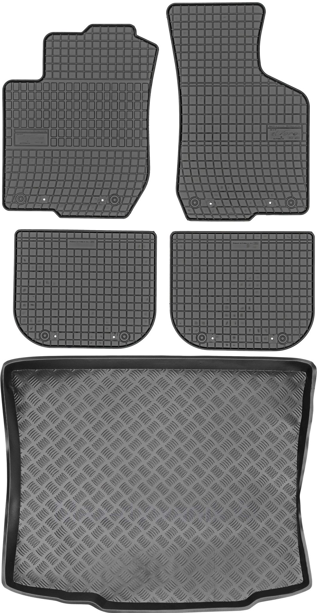 Audi A3 8l Schrägheck (1996–2003) – Set: Gummifußmatten + Kofferraummatte