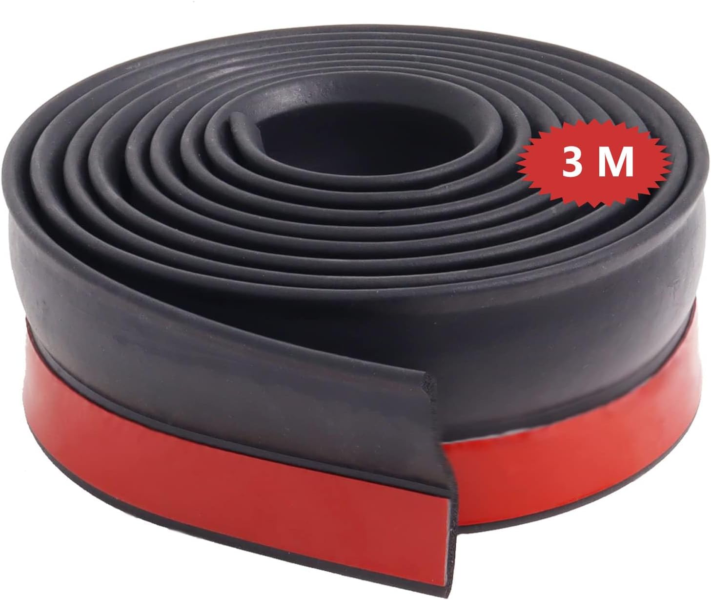 Joint D'Étanchéité Burlete Pour Porte De Garage, Joint En Caoutchouc Universel Multi-usages Pour Portes De Garage, Ruban D'Étanchéité Multi-usages Pour Portes De Garage (3 M)