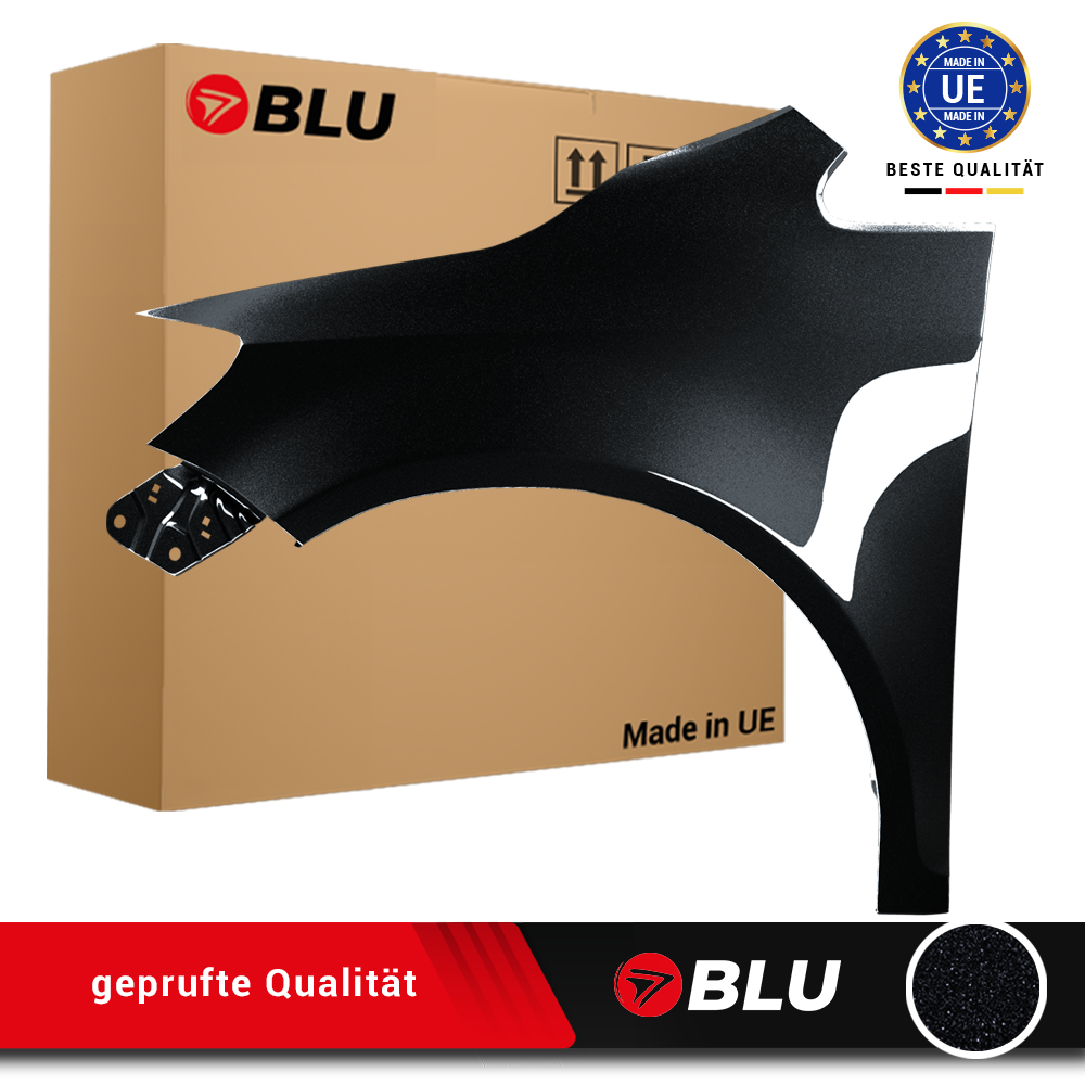 Vw Golf V Plus 5 + Lc9x Linker Kotflügel Schwarz 05-09 Vorne