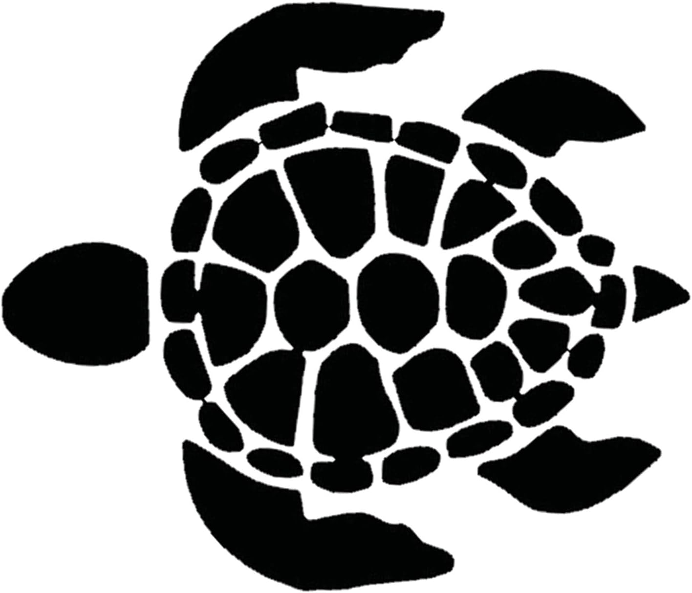 Autocollants En Vinyle Noir, Faciles À Appliquer, À Décoller Et À Coller, Design Décoratif De Tortue De Mer Pour Pare-chocs De Voiture, Fenêtres De Camion Et Motifs Marins.