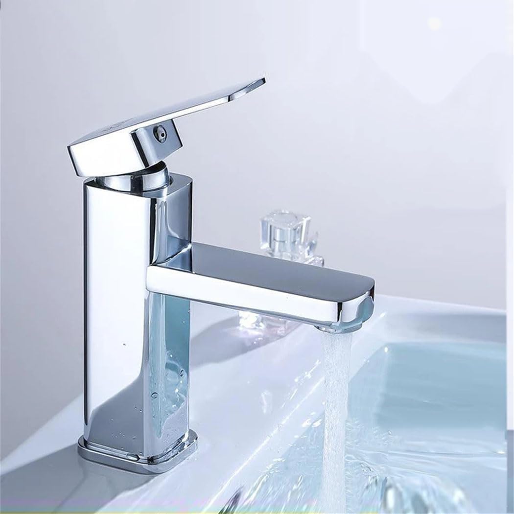 Robinet De Lavabo En Acier Inoxydable Noir Mat, Robinet D'Eau Chaude Et Froide, Robinet De Lavabo, Montage Sur Le Plan De Travail