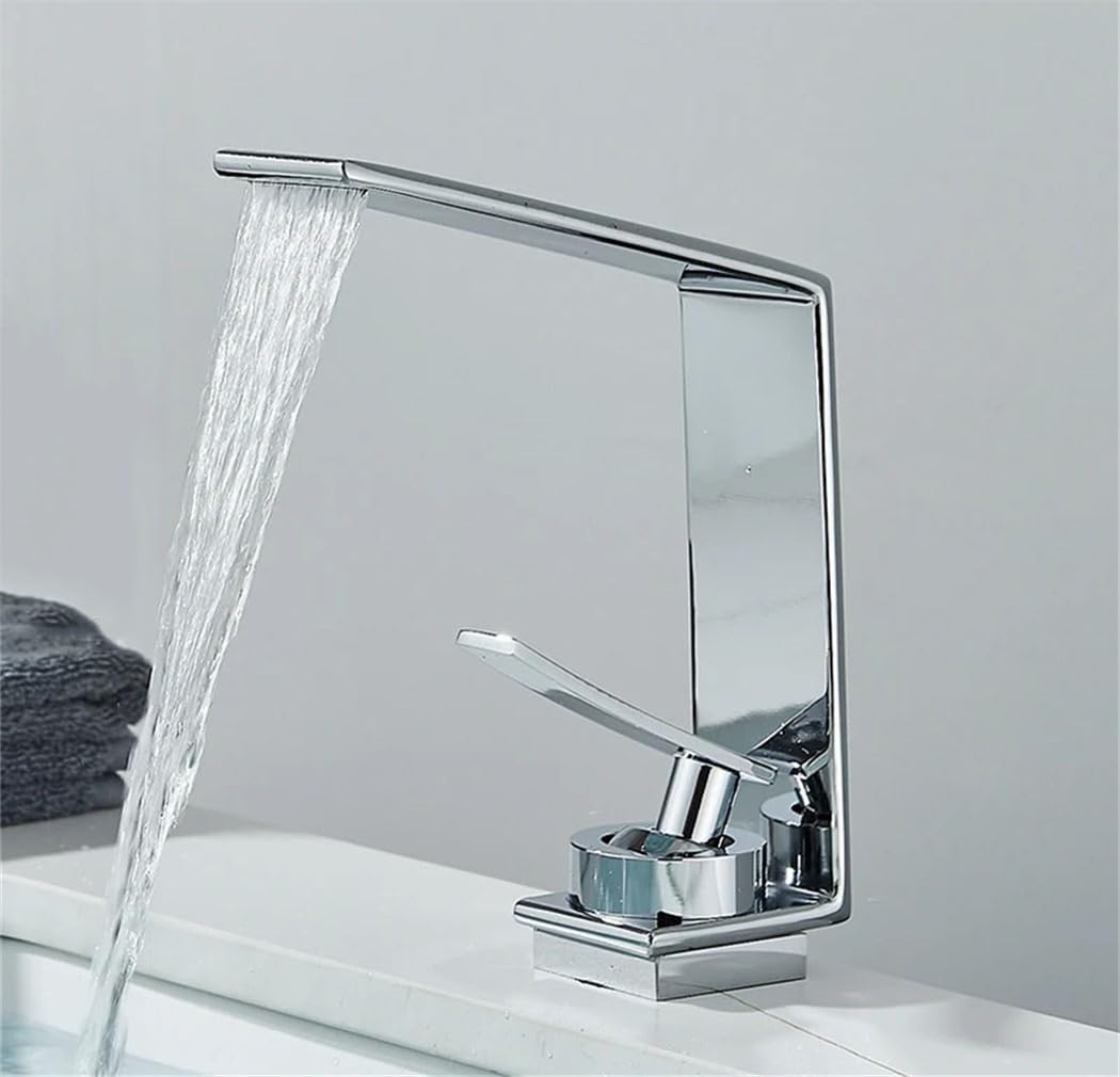 Robinet De Lavabo, Mélangeur Moderne, Robinet À Un Trou, Eau Chaude Et Froide Pour Robinetterie De Lavabo À Monter Sur Le Plan De Lavabo, Différents Robinets De Lavabo