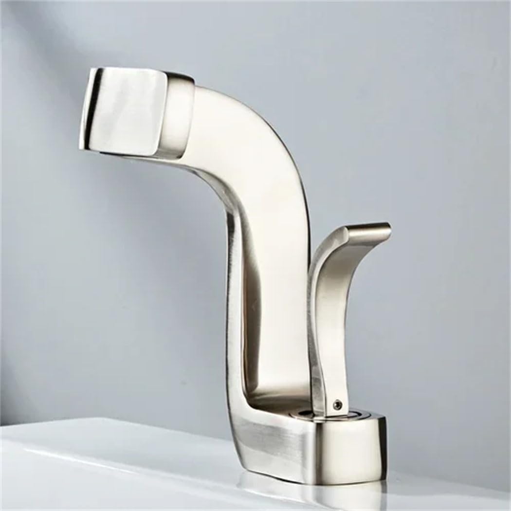 Robinetterie De Salle De Bain En Laiton, Cascade Luxueuse, Mélangeurs Pour Eau Chaude Et Froide, Or Créatif, Noir, Chrome