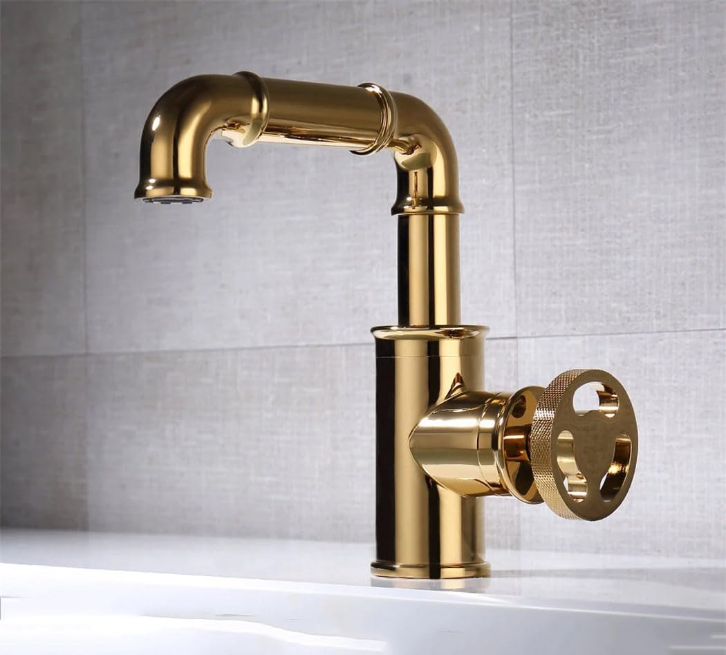 Robinetterie De Lavabo En Laiton Noir, Robinet De Salle De Bain, Mélangeurs Pour Eau Chaude Et Froide, Mélangeur Moderne