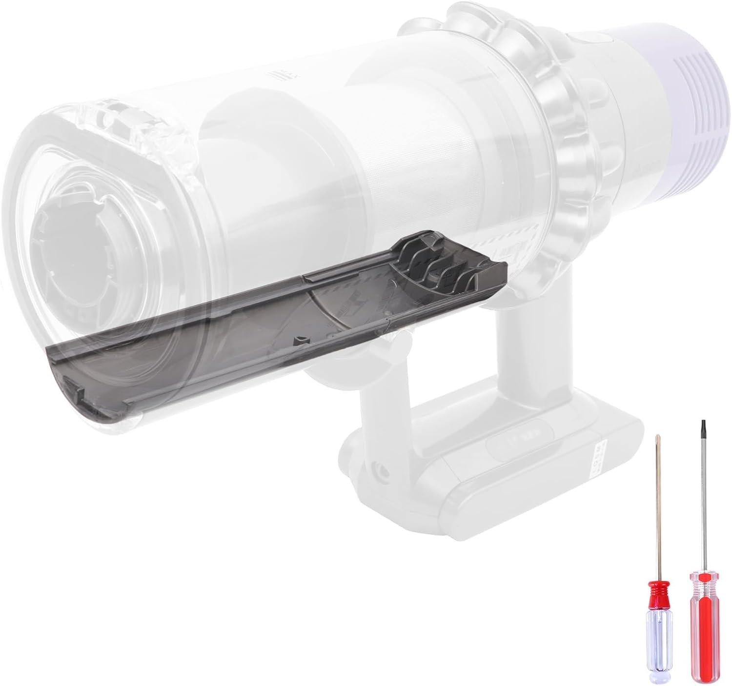 Accessoire De Remplacement Pour Le Grand Bac À Poussière Des Aspirateurs Dyson V10 V11 V15 Sv12 Sv14 Sv15 Sv22, Référence 969835-01. Comprend Un Bac À Poussière Cyclonique, Une Plaque De Support Couli