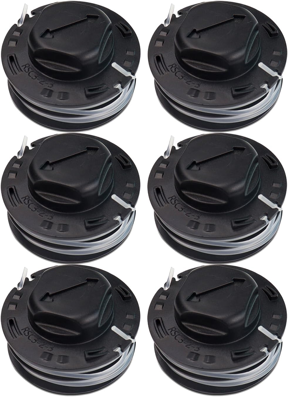 Lot De 6 Bobines De Rechange Pré-enroulées C 3-2 Pour Débroussailleuses Stihl Fsa 57, Fsa 56, Fsa 50, Fse 52, Fse52 Autocut C3-2 4009 710 4305