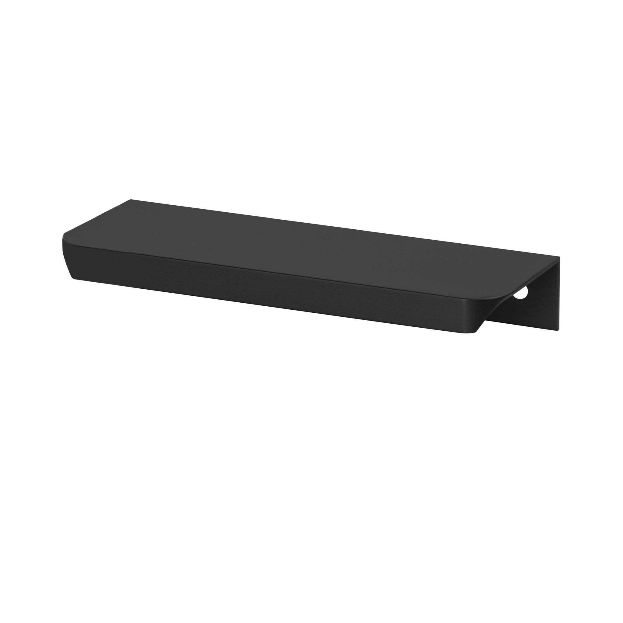 Möbelgriff Ua06r Schwarz Mat Rund, Kante Schwarz Mat, Loft Light Abgerundet Ua06r 50cm 480/500