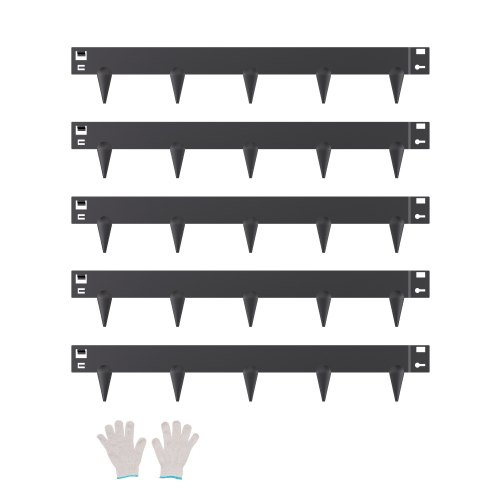 Rasenkante, 5er-set, 990x156x1,5 Mm, Rostbeständige Beeteinfassung Aus Metall, Biegbare Beetumrandung, Raseneinfassung, Einfach Zu Installieren, Trennwand Für Blumenbeete, Hofwege, Schwarz