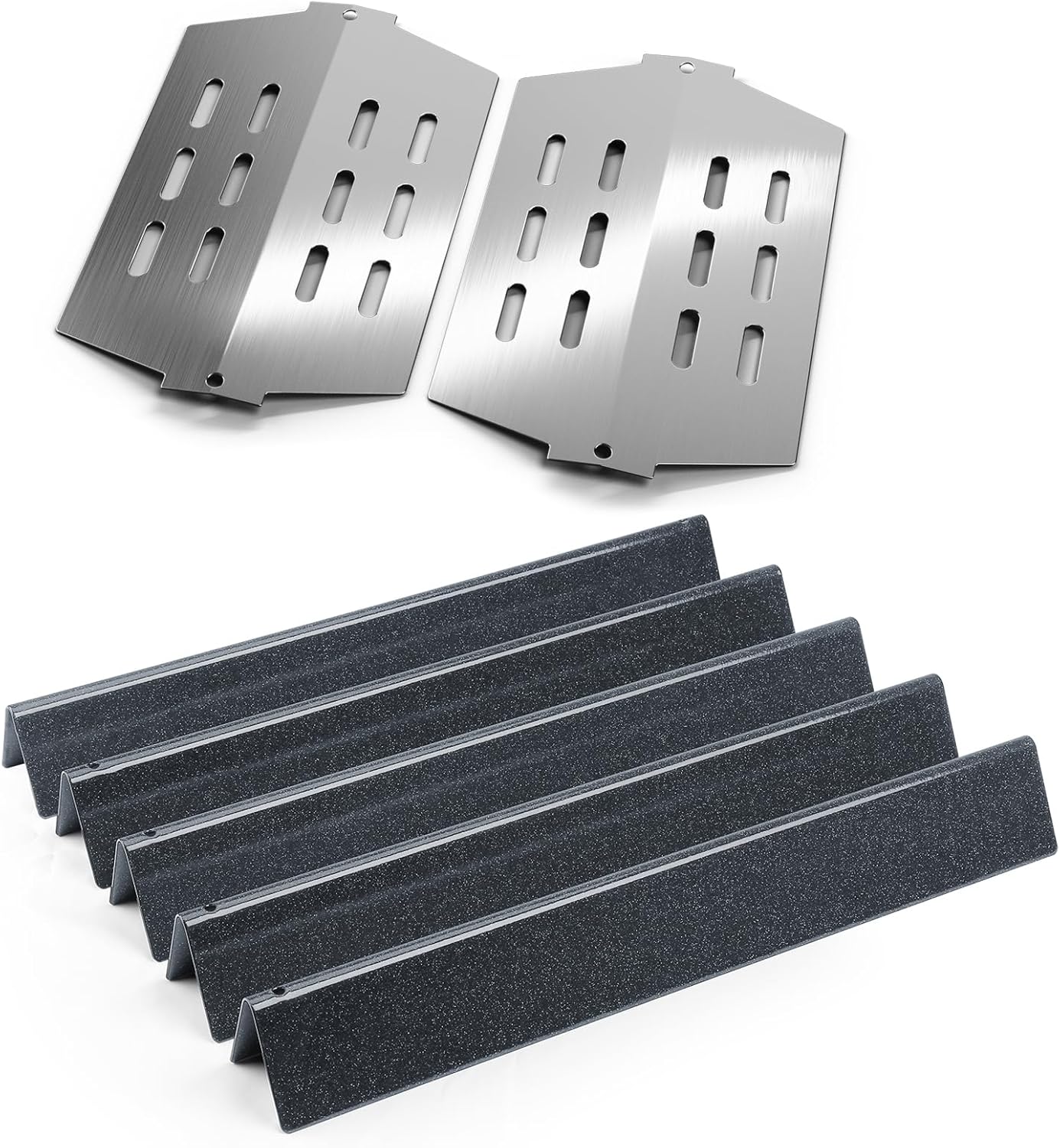Barres Flavorizer Pour Weber Genesis E/s-310, 320 Et 330 (boutons De Brûleur Avant), Non Compatibles Avec Les Modèles Genesis Ii E/s-310 Et Ii Lx E/s-340, Pièces De Rechange Pour Weber 7621, 7620 Et 7
