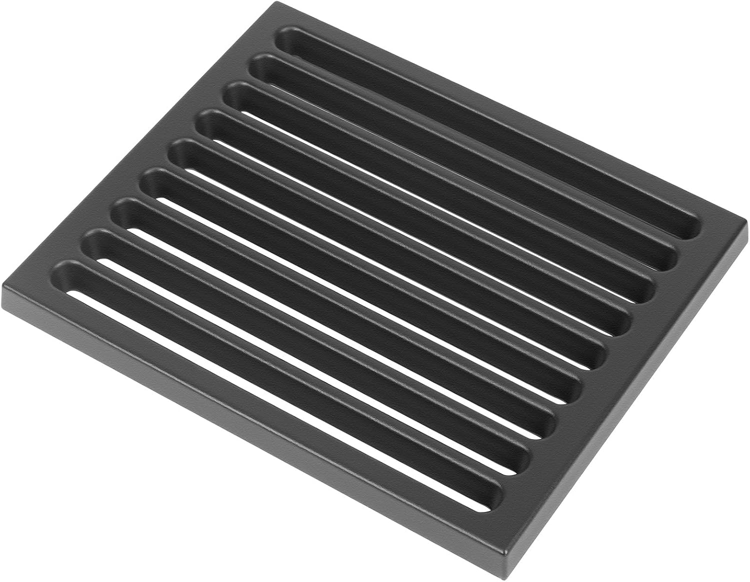 Grille De Foyer En Fonte, 18 X 22 Cm – Grille En Fonte Massive – Avec Nervures De Rechange – Grille À Cendres Compatible Avec De Nombreux Poêles À Bois – Résistante À La Chaleur – 1 Pièce