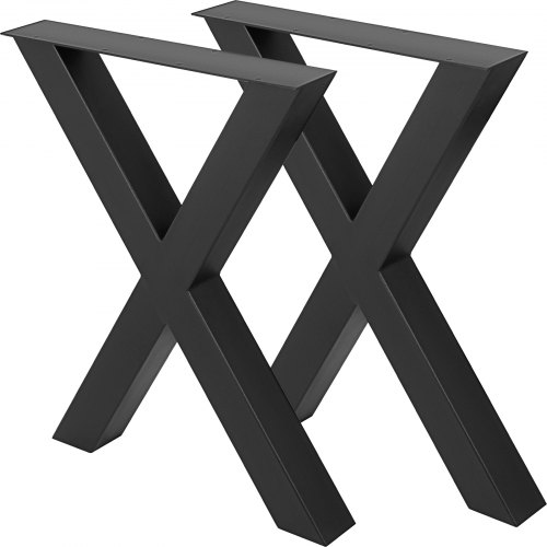 Tischbeine 720 X 600 Mm X-frame, Tischgestell 28 X 24 Zoll Edelstahl Tischkufen Schwarz Einfache Montage, Tischbeine Metall Schwarz Tischzubehör Für Esstisch Schreibtisch Couchtisch