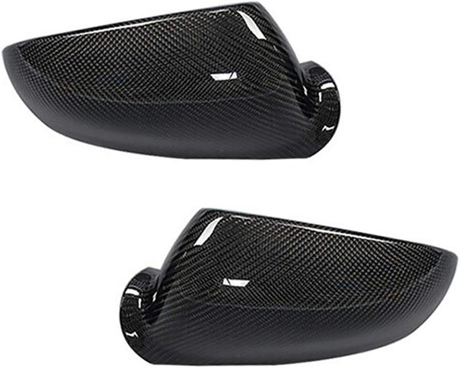 Paire De Coques De Rétroviseurs De Rechange Compatibles Pour Vw Golf 5 Magotan Lavida (fibre De Carbone, Gauche Et Droite)