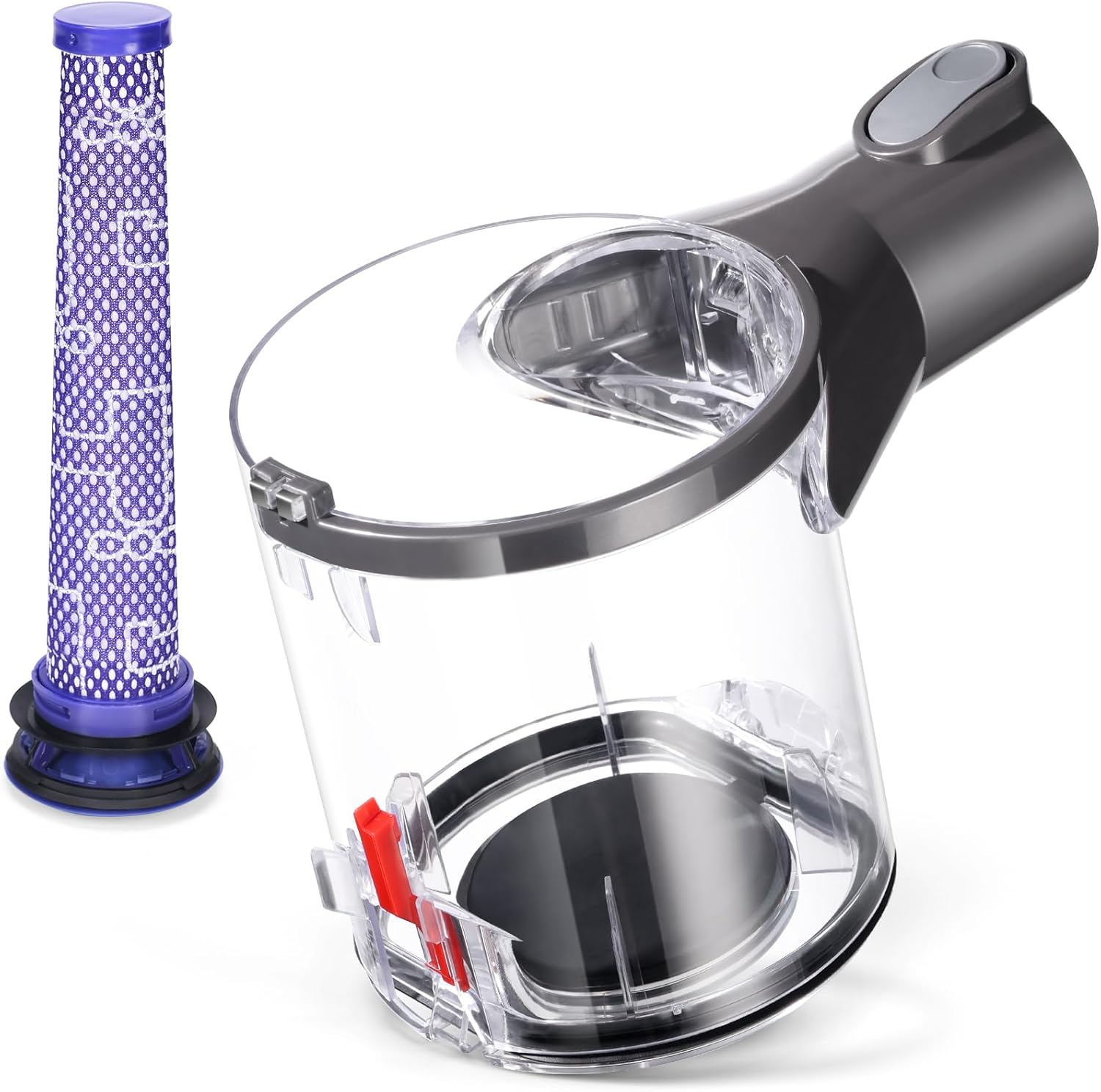 Bac À Poussière Pour Aspirateurs Dyson V6 Dc58 Dc59 Dc62 Dc72 Dc74, Pièce De Rechange Pour Bac À Poussière D'Interface, Remplacement Du Bac À Poussière Pour Aspirateurs Sans Fil, Référence 965660-01