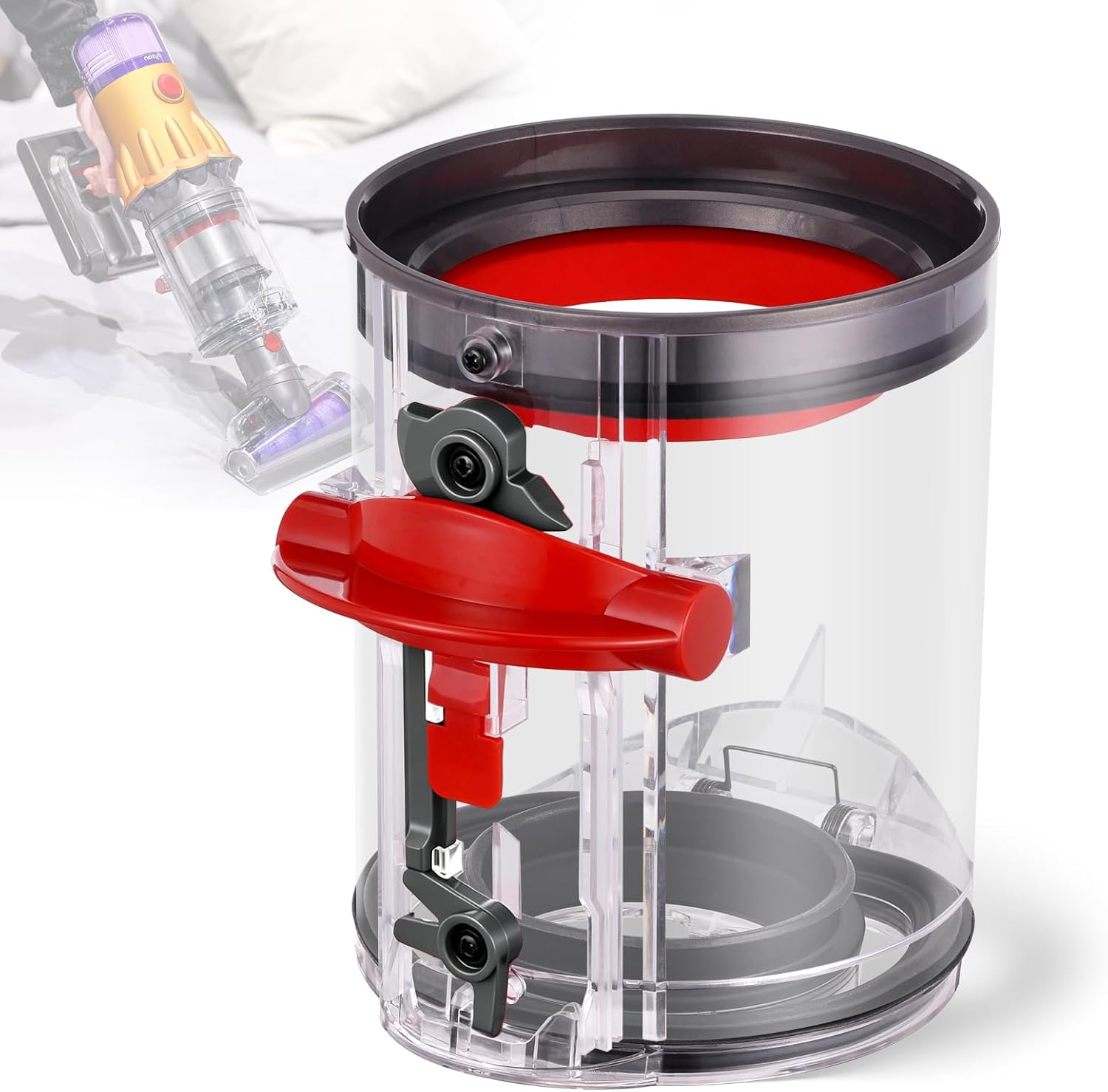 Bac À Poussière Compatible Avec Les Aspirateurs Sans Fil Dyson V12, Sv18 Et Sv20 Detect Slim/v10 Digital Slim - Pièce De Rechange N° 965272-01