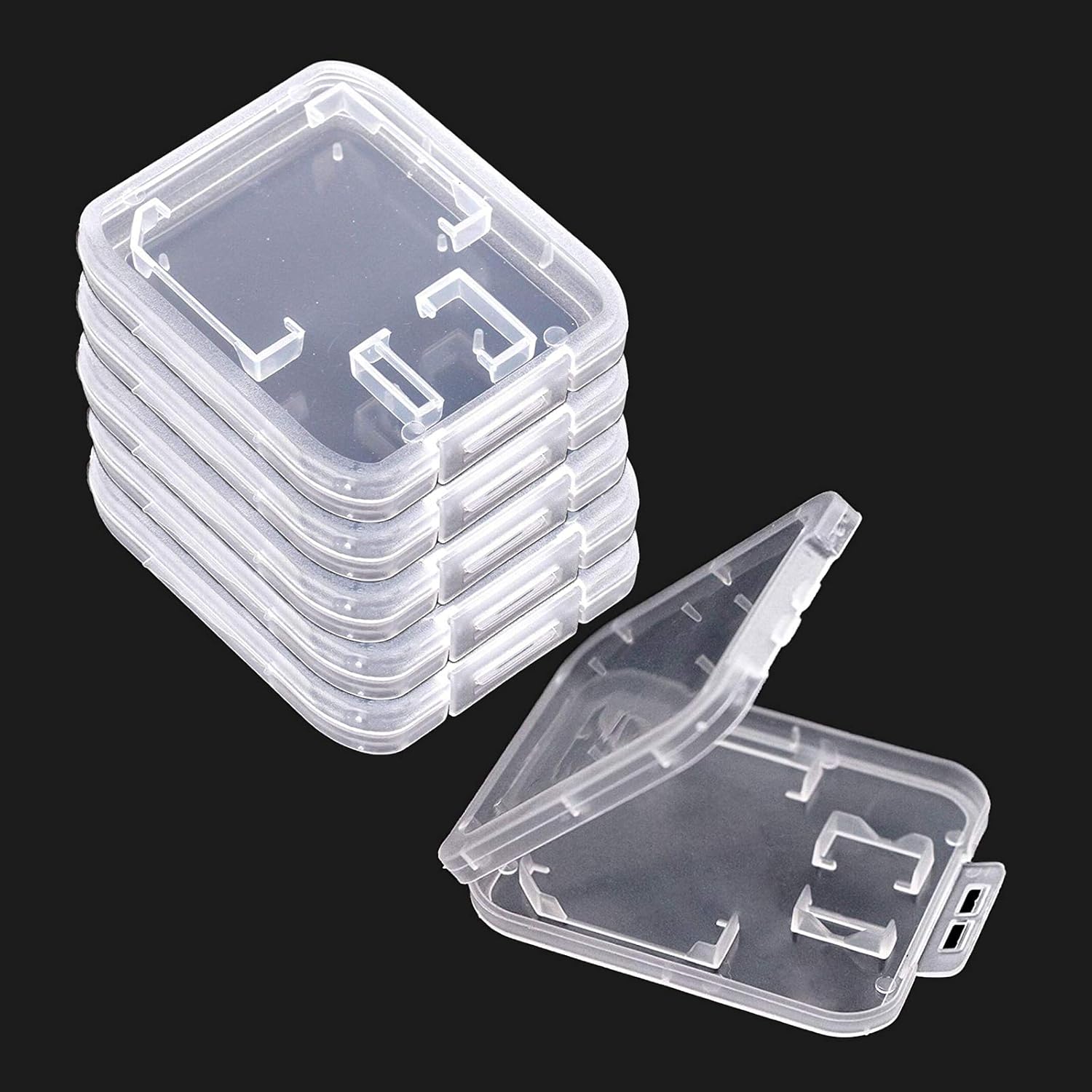 Boîte Pour Cartes Sd, 20 Pièces D'Étuis De Stockage En Plastique Pour Cartes Micro-sd, Tf, Sim Et Cf, Boîte De Rangement Transparente Pour Cartes