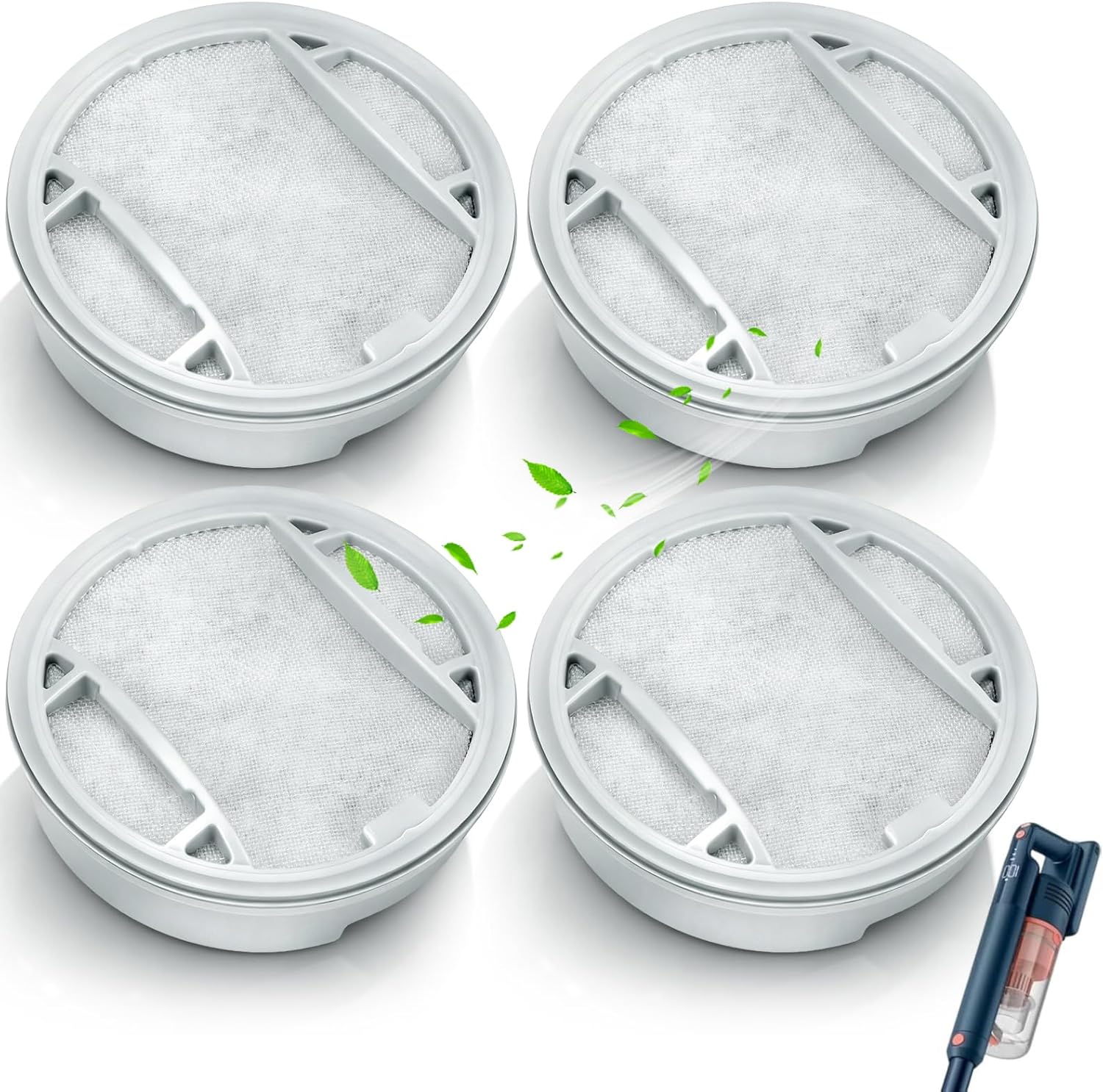Lot De 4 Filtres De Rechange Pour Aspirateurs Philips De La Série 5000 : Xv5113/01, Xv1651/01, Xc5041, Xc5043, Xc5141, Xc5142/01, Xc5242, Xc5243, Xc5244