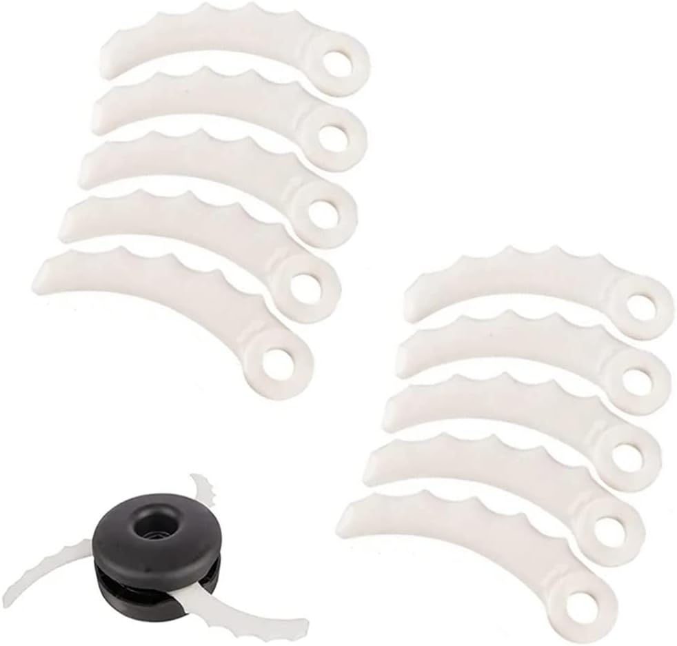 Lot De 10 Lames De Rechange En Plastique Pour Coupe-bordures 198426-9 198383-1 Dur368az Dur369az Dur368lz
