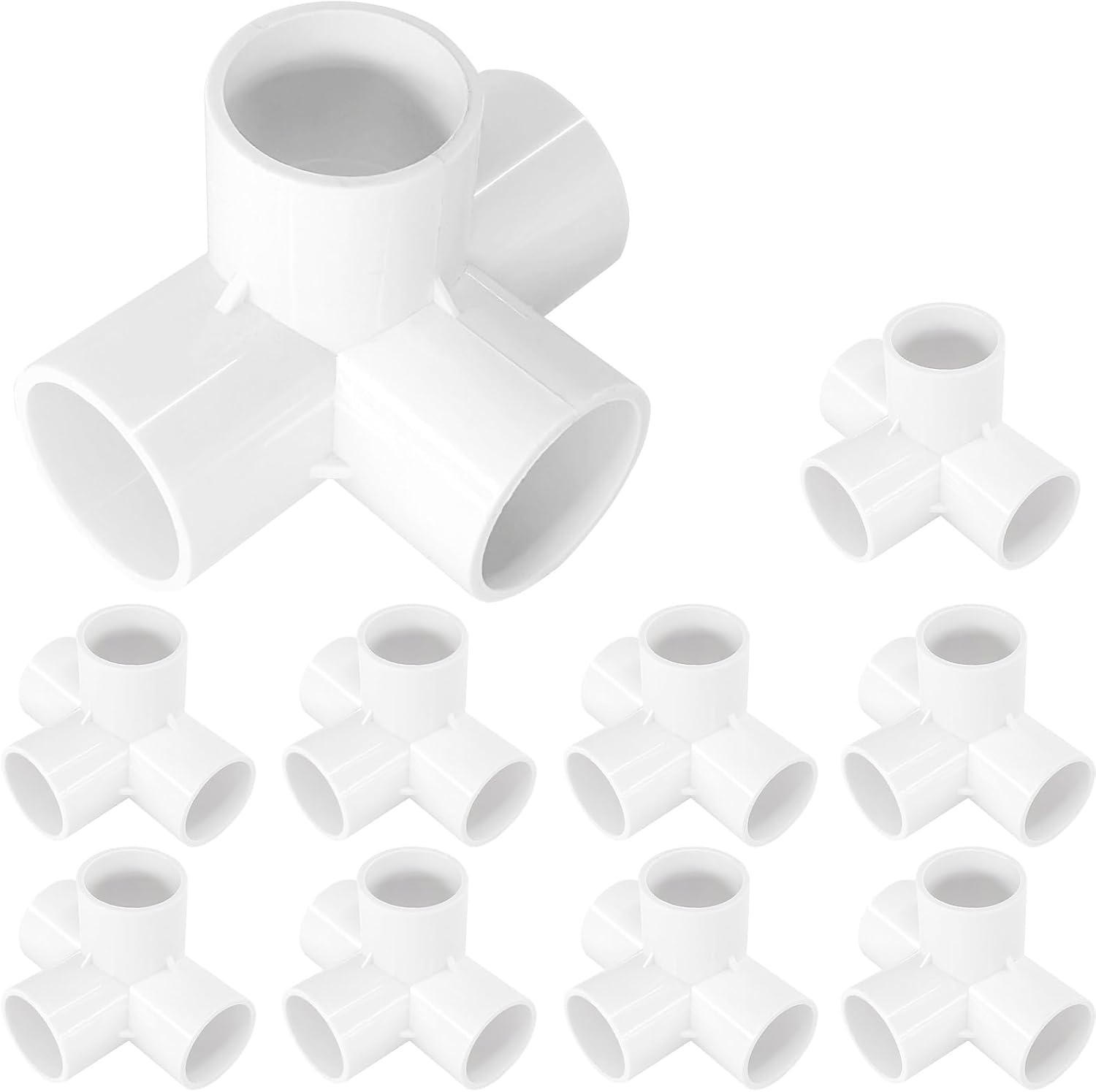 Paquet De 10 Raccords Pvc À 4 Voies, 32 Mm, Pour Serres Et Structures De Meubles