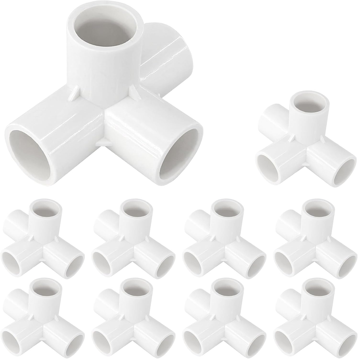 Emballage De 10 Connecteurs Pvc À 4 Voies (20 Mm) Pour Des Constructions De Serre À Forte Charge