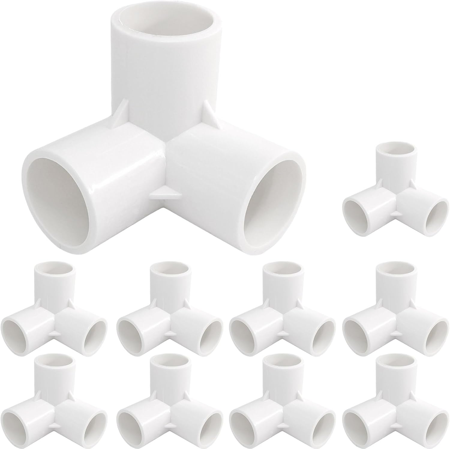 Paquet De 10 Raccords Pvc À 3 Voies (20 Mm) Pour Serres Et Meubles