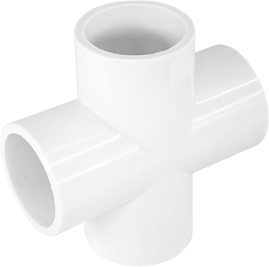 Emballage De 10 Connecteurs De Meubles Robustes En Pvc En Forme De Croix À 4 Voies, 20 Mm